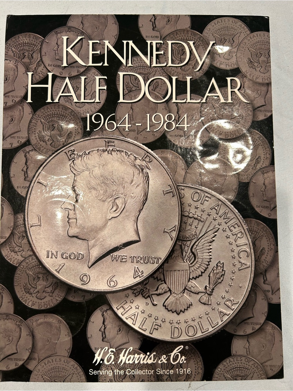 Kennedy Half Dollar Coin Folder Album #1, 1964-1984 by H.E. Harris